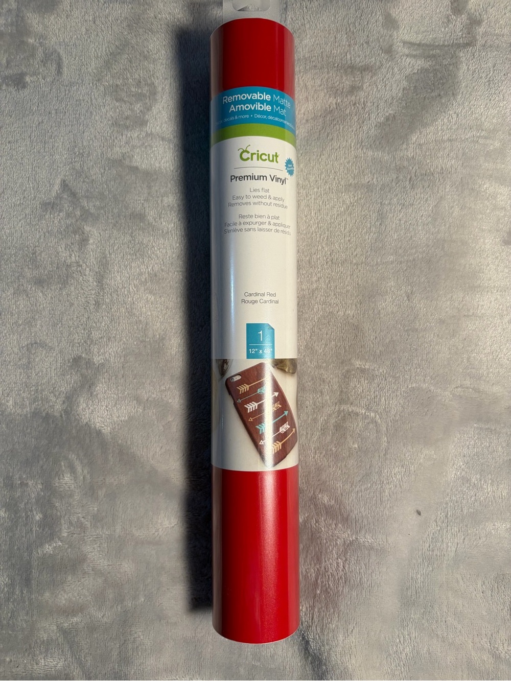 Cricut Premium Vinyl - Cardinal Red Removable Matte